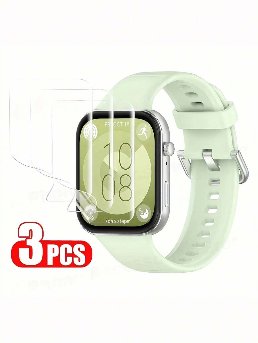 2-5 PIEZAS Película de Hidrogel Protector de Pantalla Curva Completa Compatible con Reloj FIT 3/4/4pro Accesorios Protector de Pantalla 9D para Reloj FIT 3/4/4pro Sin Vidrio