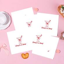 20pcs/40pcs/60pcs,Cheers To 40 Years Napkins,2-Ply Red Cocktail Martini Glass Design Paper Napkins For Women 40th Birthday Party Supplies,Disposable Paper Tissues For Fabulous 40th Celebration,Red & White Cocktail Design Napkins For 40th Wedding Anniversary, Ruby Anniversary Party Decorations,13*13inch - 40 YEARS - View 3