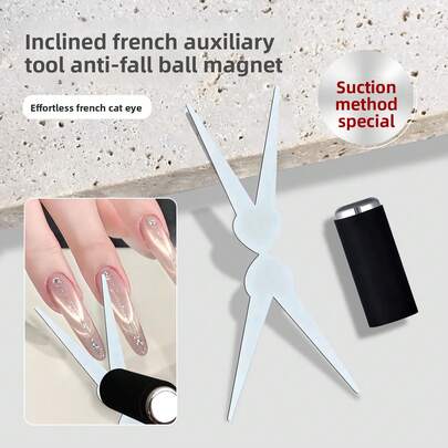 MISS MIANEL 2026 Dụng cụ làm móng tay nam châm hai đầu kiểu mắt mèo mới, thích hợp cho sơn gel mắt mèo, phụ kiện làm móng chuyên nghiệp, có thể tạo hiệu ứng mắt mèo kiểu Pháp quyến rũ, phù hợp cho người mới bắt đầu và các tiệm làm móng.