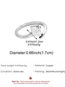 1pc Devil Fish Open Ring, INS New Creative Ocean Style Manta Ray Unique Ring, Minimalist Casual Versatile Elegant Jewelry For Women, Suitable For Daily, Party, Commute Wear - Silver - View 6