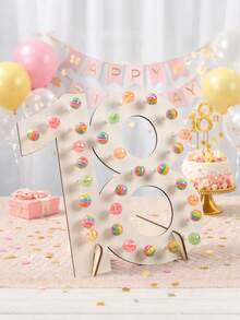 一套18岁生日木制棒棒糖展示架,18岁生日棒棒糖展示架,18岁生日派对创意糖果架,成人礼物甜点桌装饰,18岁生日派对用品,木制棒棒糖展示架,结婚纪念日甜点桌中心装饰棒棒糖架,18岁生日纸杯蛋糕架蛋糕装饰,生日蛋糕架,18岁生日装饰,18岁生日礼物 - 原木色 - 查看 8