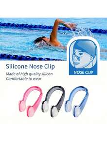 Silicone Swimming Nose Clip, Leak-Proof Design Professional Training Adult Nose Clip, Beach Essential, Swimming Pool Floating Mat Accessory - Multicolor - View 6