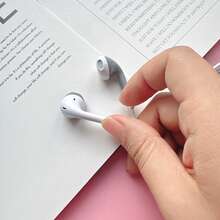 Color Two-Color Leather Line Semi-In-Ear 3.5mm Macaron Color Wired Headset, Built-In Microphone, High-Definition Call, Student Headset, Music Headset, Running Sports Mobile Phone Headset Compatible With Apple Mobile Phones, Android Mobile Phones, Tablet Computers, Game Consoles And Other 3.5mm Interface Devices - View 4