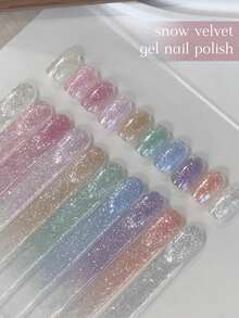 Bộ 10 lọ/10ml sơn móng tay dạng gel nhũ lấp lánh, bóng bẩy, dễ tẩy, thích hợp làm móng nghệ thuật tại salon dành cho nữ. - Nhiều màu - Xem 6