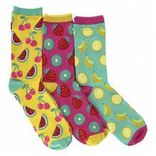Sock Snob Sock Snob - 6 Pack Ladies Novelty Food Design Socks | Fun Colourful Bamboo Socks - Assorted - View 4