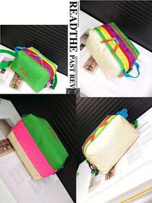 男女通用时尚休闲单肩斜挎手拿包，洗漱化妆包，日常旅行工作收纳包 - A - 查看 9