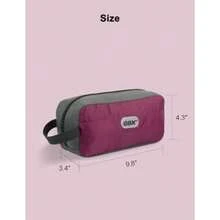 GOX Bolsa de aseo de viaje estuche Dopp bolsa de cosméticos ultraligera organizador de maquillaje Púrpura 9.8*4.3*3.3 Inches - 9.84.33.3 pulgadas - Ver 4