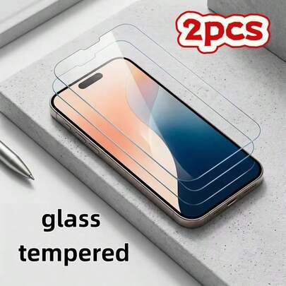 2片装屏幕保护膜，适用于及其他屏幕，全覆盖钢化玻璃膜，防爆高清，易于安装，高清晰度，无气泡，防刮防震，适用于超高清屏幕，生日/复活节/圣诞节/送给家人/朋友/男孩/女孩的礼物，同学礼物，必备屏幕保护，适合日常保护，办公/家用手机屏幕保护膜，防水，防震，防指纹
