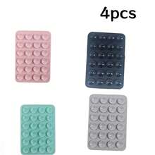 硅胶手机粘性手柄，吸盘式手机壳支架，免提粘性手机支架，适用于自拍和视频，手机指环支架 - 彩色 - 查看 32