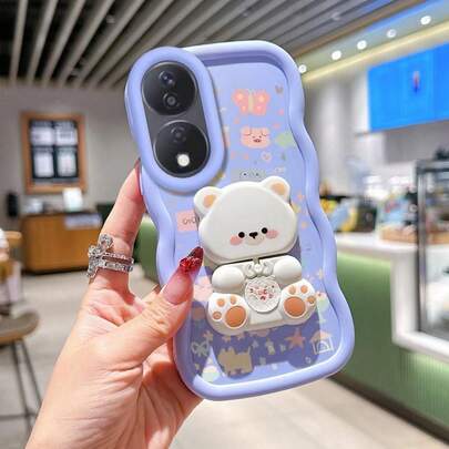 2件套手机壳：活泼动物图案手机壳+支架，兼容三星Galaxy S22/23/24/S25/A04/05/06/A07/A17/A14/A15/A16/A24/A25/A34、Note 7/8/9/10/11/12/13/14、9/10/12/13C/14C/A5、MOTO、荣耀X、HW、C53 C55。也兼容 17/16/11/13/15 Plus/15 Pro/15 Pro Max/12/14 Pro Max/11 Pro Max/12 Pro/12 Pro Max/13 Pro/13 Pro Max/14 Pro/14 Plus/荣耀X7B 4G手机壳。防震且握感舒适，非常适合日常使用。