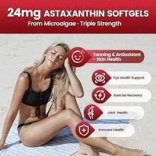 MONTUE Astaxanthin 12mg With MCT Oil, 120 Softgels | Microalgae Source, Non-GMO, Gluten Free, No Soy - 360 Softgels - View 3