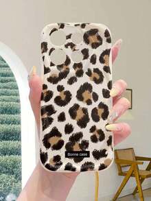 1 chiếc ốp lưng điện thoại thời trang chất liệu TPU, họa tiết da báo màu nâu kem, chống sốc, chống trượt, bảo vệ toàn thân, tương thích với iPhone, Honor. - Màu be - Xem 6