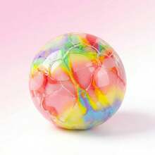 Crispy Handmade Crunch Ball Squishy Toy Sound Control Stress Relief Sensory Fidget High Aesthetic Slow Rise Wax Skin Anti-Anxiety Decompression Gift For Kids Adults Office Desk Travel Party Favor - Multicolor - View 1
