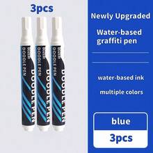 BOZEBI 3pcs, Waterproof Car Wheel Tire Paint Pen - Permanent Marker For Oily Marks, Graffiti, And Touch-Ups! Tire Paint Pen For Auto Repair - 3pcs - View 13