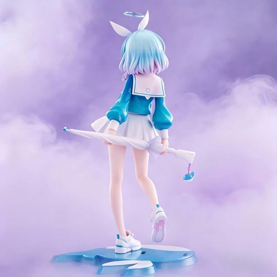 1pc Standing Anime Girl Figure, Suitable For Desktop Decoration, 2D Hobby Collection Model, Figure, Gift Figure - Multicolor - View 1