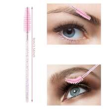 Flash Handle Eyelash Clip Set, Including 1 Eyelash Clip, 4 Eyebrow Combs, 6 Replacement Strips, With Silicone Supplement Pad - Stainless Steel, For Ladies And Girls In Casual Style - Pink - View 4