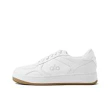 Alo Yoga Recovery Mode Leather Comfortable And Simple Low-Top Sneakers, Unisex, White - A0685U-White - 查看 6
