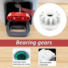 Mop Heads Replacements, Scrubber, Base And Pedal Bearing Combo Set O - Cedar EasyWring 1 - System, Microfiber Mop Replace And Scrub Brush Multi Surface Floor - Bộ 6 đầu lau nhà - Xem 6