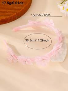 1pc/3pcs Girls Pearl & Faux Flower Headband Set, Suitable For Daily Decoration, Gift - Multicolor - View 10