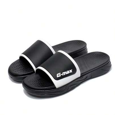 Men's Flat Slippers, Non-Slip, Durable, Comfortable, Versatile, Suitable For Indoor And Outdoor, Summer One-Strap Slides