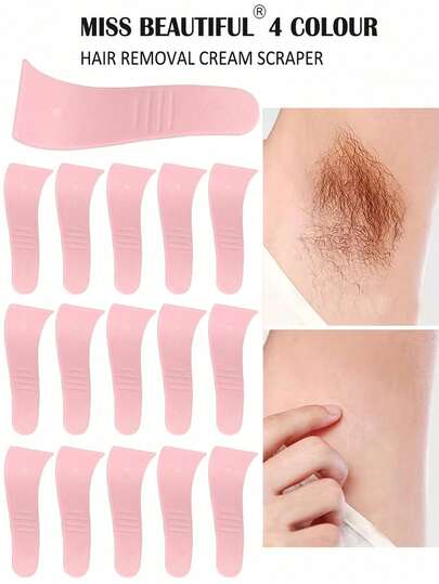 1-10pcs Reusable Ergonomic Wax Removal Stick, Facial Mask Scraper, Multipurpose Hair Removal Tool For Body, Face, Underarm, Back, Arms, Bikini, Suitable For Christmas, Winter, Graduation, Birthday Gifts