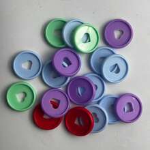 20 chiếc vòng nhựa hình trái tim, thích hợp để đóng gáy bìa cứng, thẻ học, ảnh, vở ghi chép, v.v. tại trường học hoặc văn phòng. - vòng bản lề bằng nhựa - Xem 1