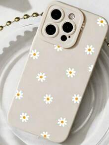 雏菊图案手机壳，防水、防震、防摔、防刮，适用于苹果11/12/13/14/15/16/17 - 彩色 - 查看 2