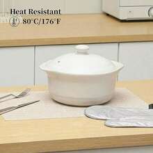4pcs/1pc Rust Brown Placemats - Heat Resistant, Non-Slip, Washable, Durable PVC Woven Dining Table Mats - Rust Brown - View 3