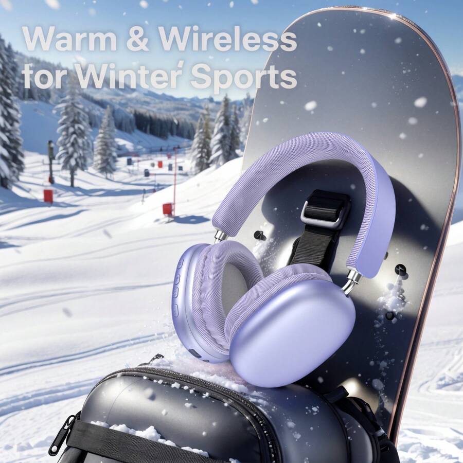360° Surround Sound Wireless Headphones, 5.3 Intelligent Chip, HiFi Audio, Dual Connection, Anti-Shake, Long Battery Life, Stylish Design - View 1
