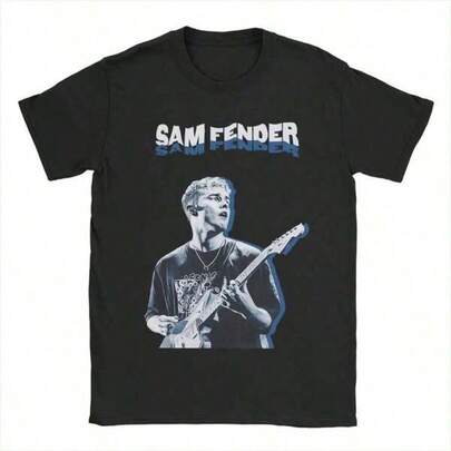 Sam Fenders T Shirts For Men  Novelty T-Shirts Crew Neck Tee Shirt Short Sleeve Clothes New Arrival  Women Y2k Spring Clothes Women Cotton  Clothes Women Tops Cute Tops White Tops