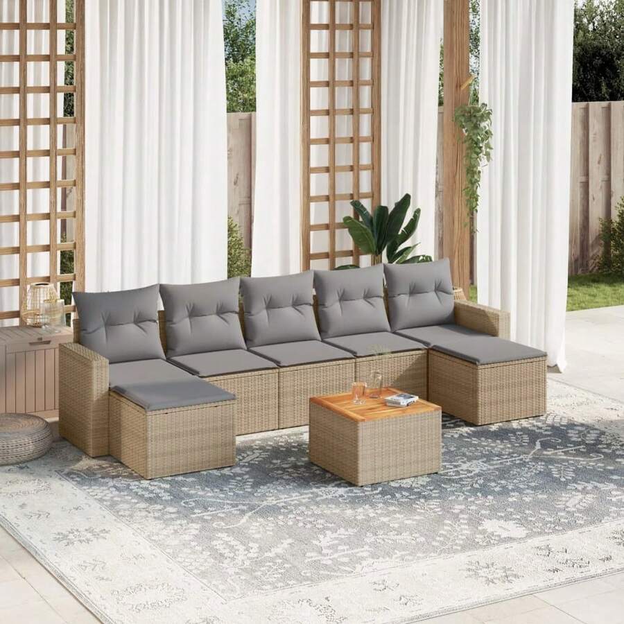 vidaXL Outdoor Table & Chair Sets - Beige - View 1