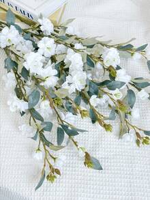 2/3 Bunches 90cm Bendable Fade-Resistant Artificial Rose Bouquet, Suitable For Wedding, Valentine's Day, Birthday, Anniversary, Mother's Day, Gift, Home, Desk, Bedroom, Bathroom, Living Room, Office, Cafe, Planter, Vase, All-Season Decor, Centerpiece, Wall Decor - White - View 8