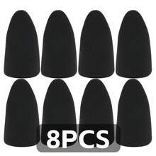 黑色火箭造型化妆海绵，干湿两用，适用于粉底、遮瑕、腮红等，柔软化妆粉扑，多种规格可选2/4/6/8/12个装 - 彩色 - 查看 13