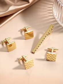 Xiacheng 袖扣领带夹领带商务夹婚礼纽扣衬衫个性化酒吧礼品套装 - 彩色 - 查看 2