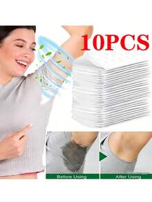 10pcs Unisex Sweat Pads Summer Deodorants Underarm Anti Perspiration Sweat Pads Disposable Absorb Sweat Shield Pad - Multicolor - View 2