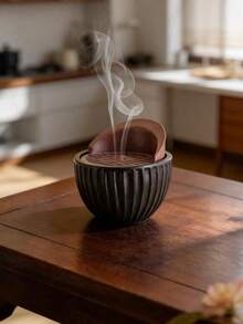 1个便携式半圆形香薰扩散器，树脂材质，简约设计，适用于家庭、办公室、节日、派对、瑜伽馆和冥想空间，兼具装饰和香薰功能。也是返校季、纪念日、节日以及馈赠亲友的绝佳选择。 - 經典 - 查看 6