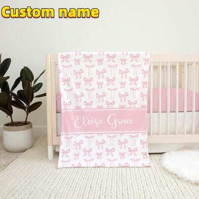 1 chiếc chăn hoa văn tùy chỉnh, chăn in tên cá nhân với họa tiết bướm/hoa, quà tặng sinh nhật, quà tân gia. Trang trí đẹp mắt, dễ thương, nhiều màu sắc, đồ trang trí nhà cửa độc đáo, món quà lý tưởng cho nam/nữ, gia đình, bạn bè, người yêu thú cưng, thích hợp cho kỷ niệm, sinh nhật.