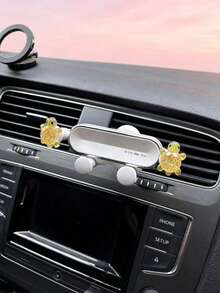 Giá đỡ điện thoại hình rùa dễ thương cho ô tô, giá đỡ điện thoại gắn khe gió hình rùa trong suốt, giá đỡ định vị. - con rùa - Xem 8