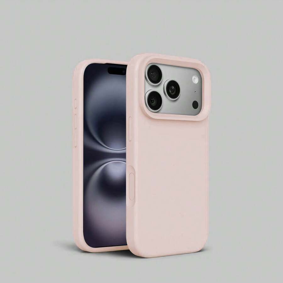 1个极简液态硅胶保护壳，兼容 17 Air 16 14 13 12 15 11 Pro Max Plus/7g/8 Plus/XS Max/XR，带绒面镜片保护，是送给女性的理想礼物。 - 淺粉色 - 查看 1