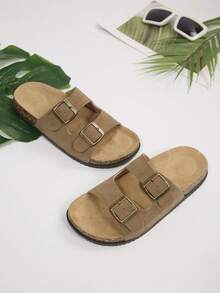 Boken Women's 2024 Spring New Arrival Thick Sole Slippers, Casual Loafers - Khaki - View 7