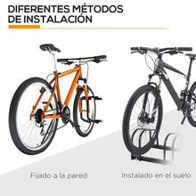 HOMCOM Suportes e racks para bicicletas - Preto - Ver 10