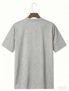 Cotton Double-Sided Printed, Anti Social Club Printed T-Shirt, Suitable For Daily Wear, Casual Summer Wear, Slightly Elastic, Breathable, Outdoor Holiday Sports, Gift T-Shirt, Holiday Gift, Perfect Gift. - Xám 2 - Xem 2