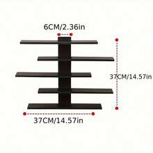 Floating Shelf For Wall,For Tonie Shelf,Small Wood Display Shelves Rack For Collectibles-Figures,Shot Glasses,Mini Decor,For Toy(Black) - 黑色1件 - 查看 4