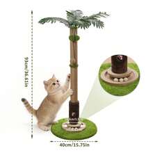 Luminpool 56CM/93CM Tree Cat Scratch Post With Spring Ball Toys Cats ,Two Dangling Ballswith Rat Hole Suitable For Kitten Adult Cats - CSP-Grande - Ver 2