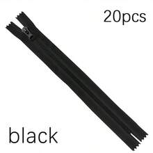 20pcs #3 Resin Closed-End Zippers, Suitable For Clothing Pockets, Pen Cases, Bags, Collars, DIY Handcraft, Special Craftsmanship, Practical And Durable, High Cost Performance, Unlikely To Break, Sewing Supplies - A - View 17