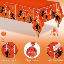 raciones de fiesta de cumpleaños de baloncesto, decoración de fiesta de baloncesto incluye kit de arco de globo, pancarta para decoración de tarta para niños, decoración de cumpleaños deportiva - 1 - Ver 4