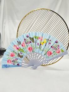 1/3/4件套 D EXCEED 可折叠印花手扇套装,适用于女士化妆、派对、下午茶、婚礼、节日、戏剧表演、摄影装饰、旅行必备、露营等场合。 - 彩色 - 查看 8