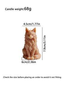 可爱猫咪香薰蜡烛 - 3D动物造型香氛，创意生日/纪念礼物，舒缓压力氛围营造器 - 貓咪-蠟燭 - 查看 10