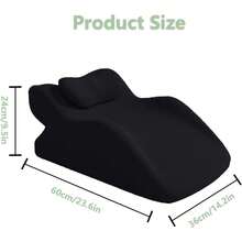 Two Styles Of Ergonomic Support Pillows, Versatile Prone Pillows, Breathable Bed Pillows, Ideal For Side And Back Sleepers, Memory Foam Pillows With Removable Covers, And Multifunctional Back Support - Grey - View 3