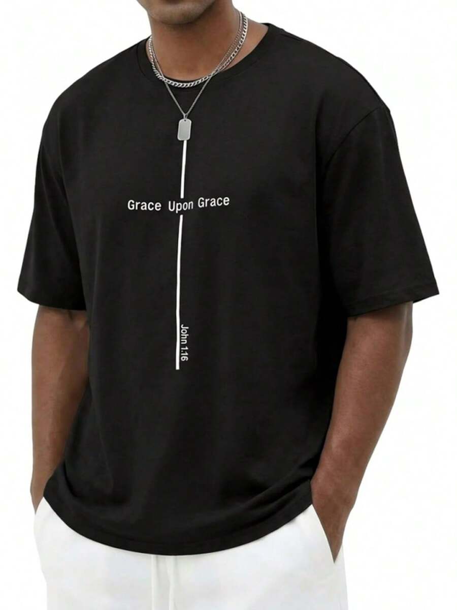 Camisas cristianas de gran tamaño para hombre, con gráficos de cruz bíblica, camisetas ligeras de la iglesia de la fe de Jesús